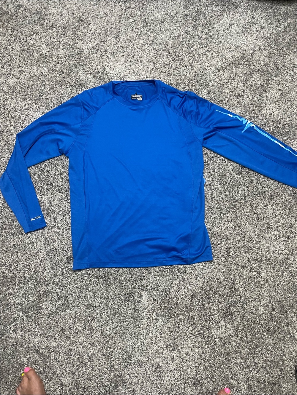 Head Performance Men's Long Sleeve Blue Athletic Tee